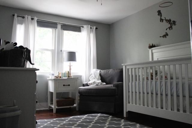 contemporary-ideas-rugs-for-baby-boy-nursery-white-wooden-crib-couch-set-on-corner-beside-lamp-desk-also-sliding-curtain-window